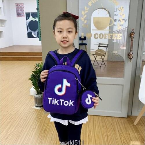 Tik Tok School Backpack Cute Book Bag for Girls Boy Lightweight Personality Diy Cartoon Kindergarten Schoolbag Mochila
