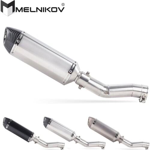 Slip-On For SUZUKI SFV650 Gladius Motorcycle Full Exhaust System Muffler Escape Modified Contact Middle Pipe Tube DB-killer
