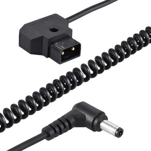 Andoer Coiled Adapter Cable Extension Elastic Line for Anton V-Mount Battery DSLR Cage Rig Power Supply