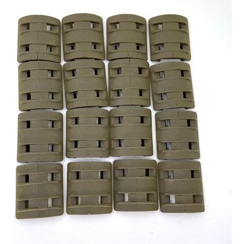 32 pieces 1 Pack Tactical Airsoft panels Picatinny rail Handguard cover Hunting DE