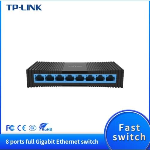TP-Link TL-SG1008M Mini 8 Ports RJ45 Gigabit Desktop Switch 1000Mbps SOHO Ethernet Switcher Lan Hub Full / Half Duplex