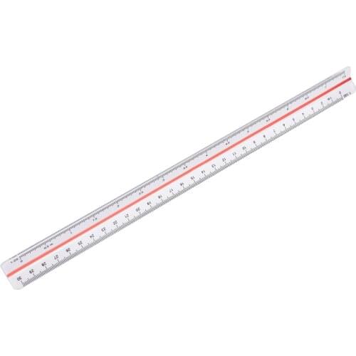 Triangular Ruler 1:20/25/50 /75/100/125 Scale Architect Engineers Technical RulePlastic Office School Supplies Tools