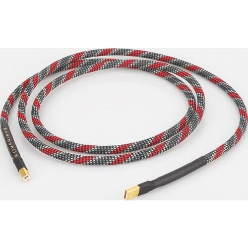 Audiocrast A53 7N OFC USB Cable Digital USB cable Hifi USB Cable High Quality Type A to Type B Hifi Data Cable For DAC