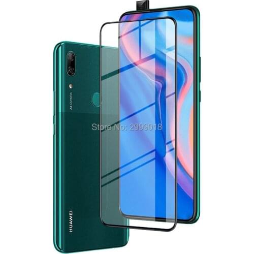 Huawei P Smart Z Glass Screen Protector Huawei P Smart Z PSmart Z SmartZ PSmartZ Tempered Glass Full Cover Protective Film 6.59"