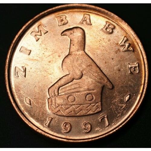 Zimbabwe 1 Cents 1997 Edition Coins Africa Original Coin Collectible Edition Real Rare Commemorative