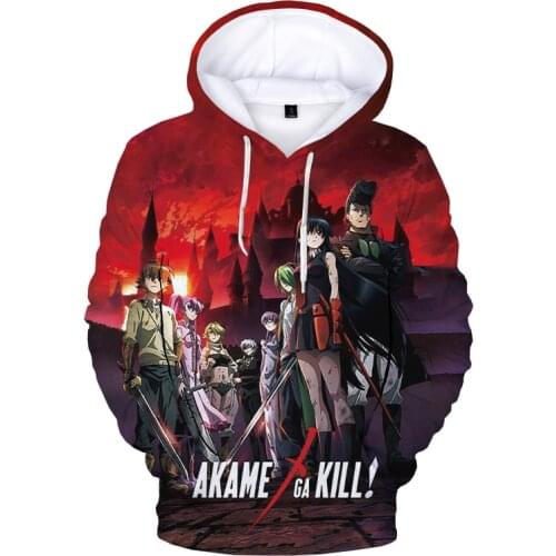 2021 Fashion Anime Akame Ga Kill 3D Print Hoodie Sweatshirts Men/Women Casual Pullover Harajuku Streetwear Hoodies Clothes