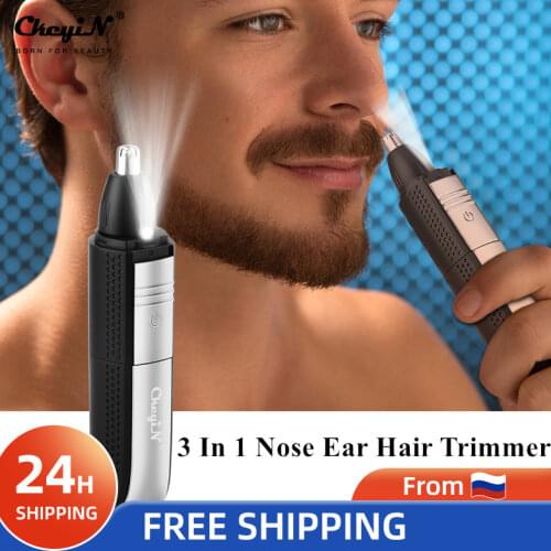 3 In 1 Nose Ear Hair Trimmer Men Ear Eyebrow Nose Hair Removal Trimer Eyebrow Shaver Haircut Men Razor Beard Trimmer Shaving