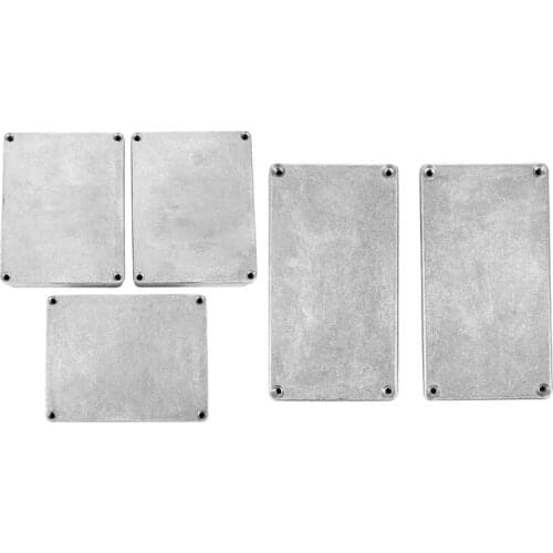 3x 1590BB Aluminum Metal Stomp Box Case Enclosure Guitar Effect Pedal & 2Pcs 125B/1590N1 Aluminum Case Guitar Stompbox&Pedal Enc