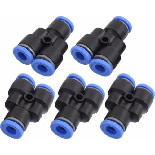 4/6/8/10/12/14mm Quick Joint Air Pneumatic Y Shaped Push in Fittings