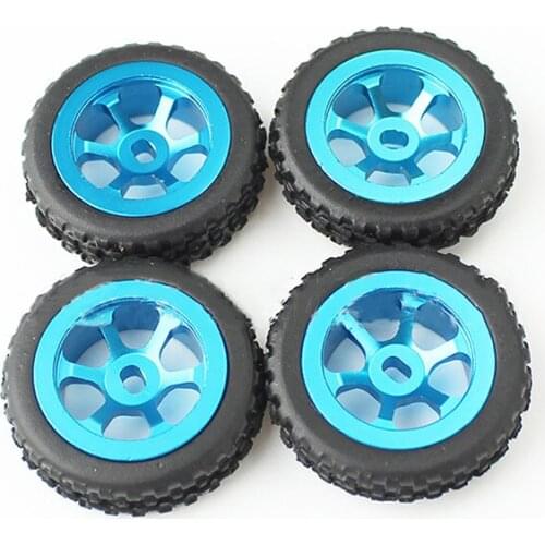 4pcs Metal Wheel Rim Tire Skin Hub for WLtoys K989 RC Car Accessories Parts