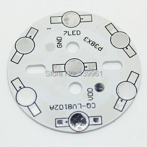 7*3W 7x1w aluminum plate circuit board size 60*1.5mm