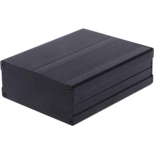 Aluminum Box Enclosure DIY Electronic Project Black Instrument Case 120x97x40mm