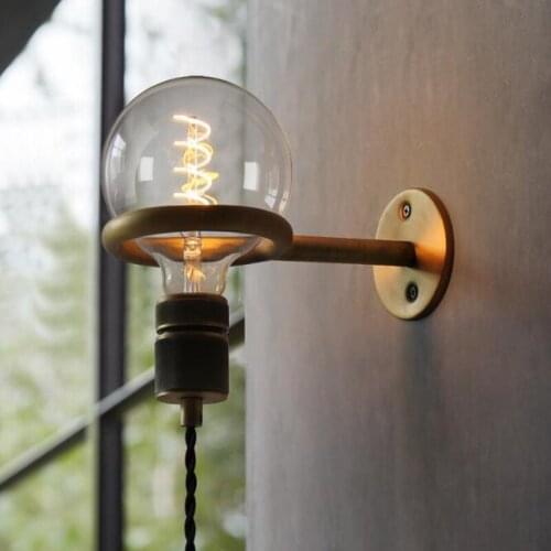 American Loft Rural Antique Industrial Wall Light Creative Living Room Bedside Bedroom Aisle Punk LED Wall Lamp Free Shipping