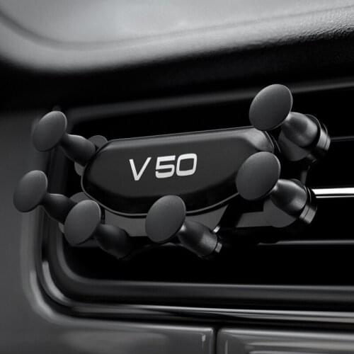 Car Interior Air Vent Clip Mount No Magnetic Mobile Phone Holder for Volvo V50 Accessories