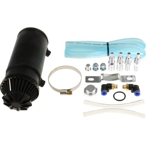 Car Racing Engine 0.5L Oil Tank Catch Can Reservoir with Filter Aluminium