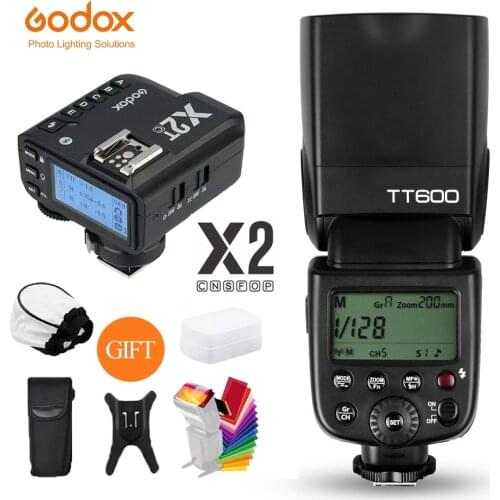 Godox TT600 2.4G Wireless Camera Flash Speedlite + X2T Transmitter Wireless Flash Trigger for Canon Nikon Fujifilm Sony Olympus