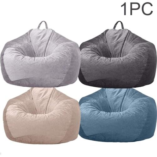 Living Room Bean Bag Chair Cover Bedroom Dustproof Furniture Parts Adult Kids Home Soft Large Washable Multifunction Office