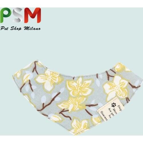 Pet Floral Saliva Scarf Style Scarf Cat Collar Gato Dog Universal Neck Exquisite Accessories Cats Products For Pets Boyunluk