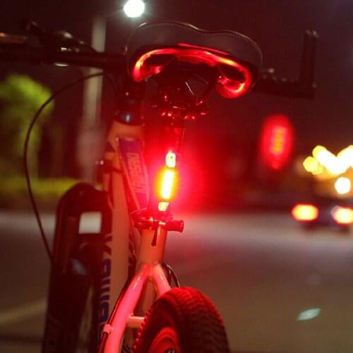 2018 Hot Sale USB Bicycle Red Light Accessory Rechargeable LED Bicycle Bike Cycling Front Rear Tail Lamp Warning Flash Light