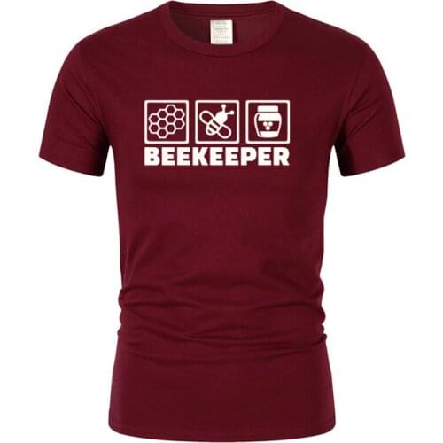 Funny Gift Beekeeping Bee Men T Shirts New Summer Beekeeper T Shirt Cotton Brand Clothing Tees Fashion Causal Camisetas Tops