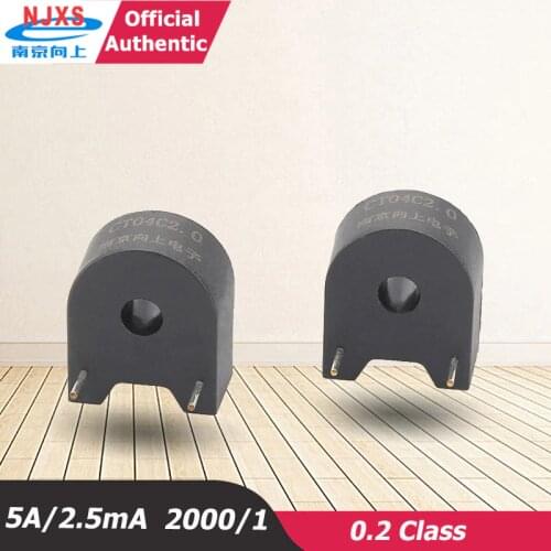 Horizontal current transformer Miniature pcb mount DL-CT04C2.0 5A/2.5mA 20A 2000/1 small toroidal transformer current pin type