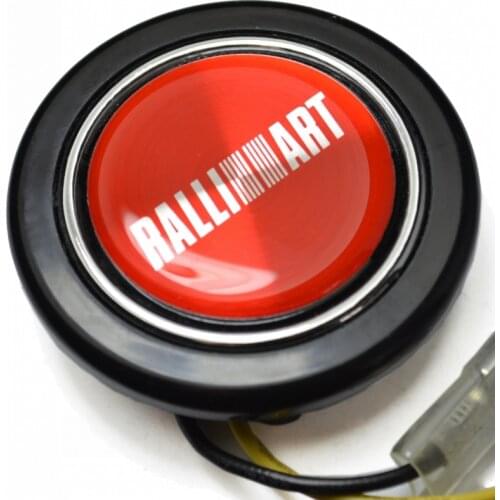 Red Emblem Steering Wheel Horns Button for Mitsubishi