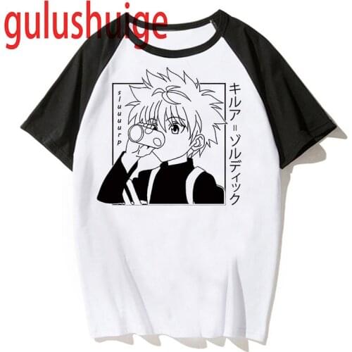 Hunter X Hunter T Shirt Men Funny Summer Tops Cartoon HISOKA MOROW Graphic Tees killua shirt Harajuku Unisex Anime T-shirt Male