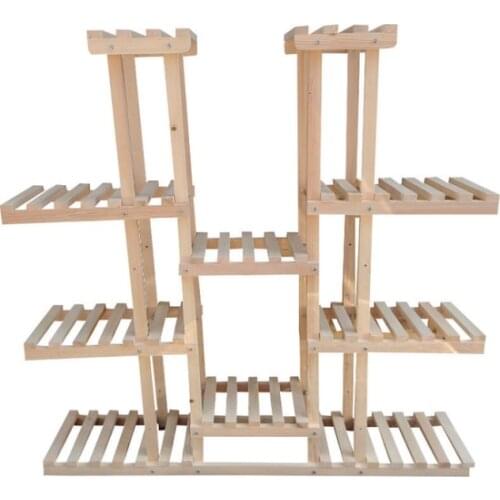 New Modern Decolfin Flower Bed Stand Jardiniere Wood flower Bed 10 digit Naturel coffe table table basse