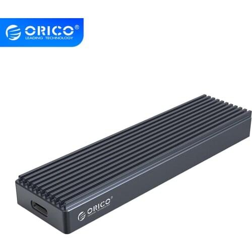 ORICO M.2 SSD Box for NVME PCIE M Key M+B Key SSD Disk USB C 10Gbps Hard Drive Enclosure M2 SATA SSD Case With Type C to C Cable