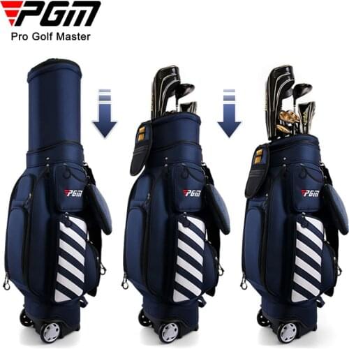 PGM New Golf Bag Standard Telescopic Wheel Bag 125cmTravel Play Multifunctional Air Aviation Thermostatic Bag with Password Lock