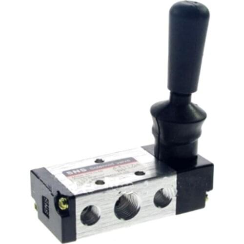 Pneumatic Valve 5 Way 2 Position 1/4" BSPT Hand Lever Operated 4H210-08 1PC