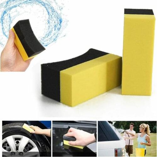 Auto Tire sponge Dressing applicator Curved foam Washing Accessories Set Professional