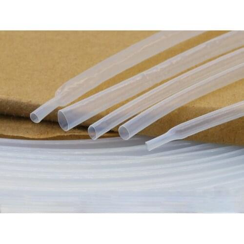 1Meters Transparent PTFE 4:1 Heat Shrink Tube 0.5/1/1.5/2/2.5/3/3.5/4-40mm F46 17:1 13:1 Heat Shrink Tubing Insulation Tube