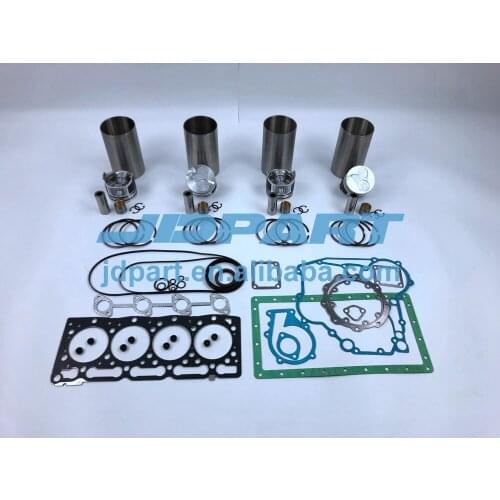 V1505 Rebuild Kit: Piston, Piston Ring, Full Gasket Kit For Bobcat Excavator Kubota V1505T Engine