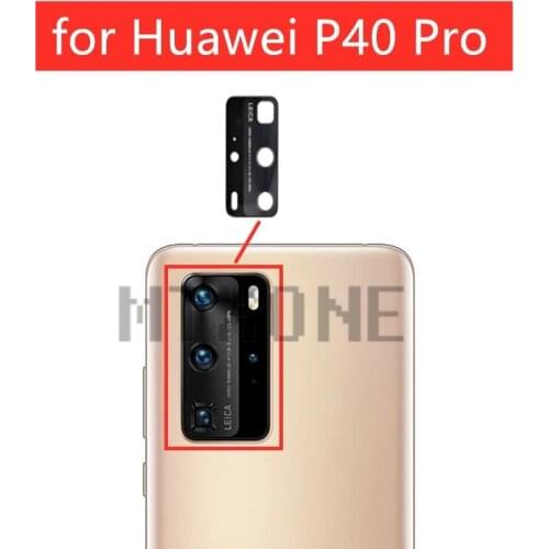 2pcs for Huawei P40 Pro Back Camera Glass Lens Rear Camera Glass with 3M Glue for Huawei P40 Pro Repair Spare Part
