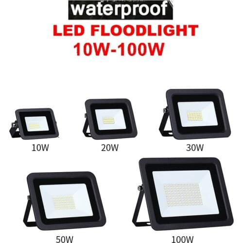 220V LED FloodLight Reflector Spotlight outdoor Exterior Street wall Light lamp Energy Saving Security Outdoor Waterproof Porch