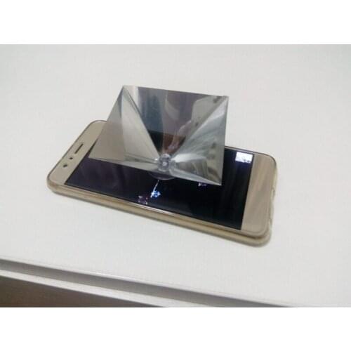 Universal Smartphone 3D Holo-graphical Hologram Display Stand Projector Py-ramid Personal Entertainment R7UB