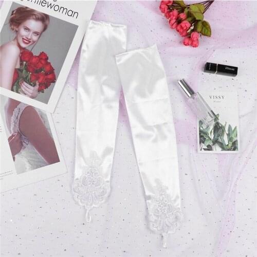 Свадебные перчатки без пальцев Yeahdor China At AliExpress