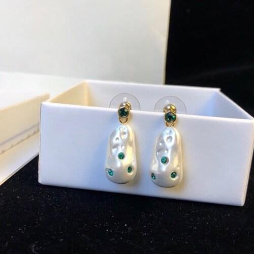 Hot brand punk earrings for women pearl irregular earrings cute sweet fashion luxury wedding summer earrings travel jewelry