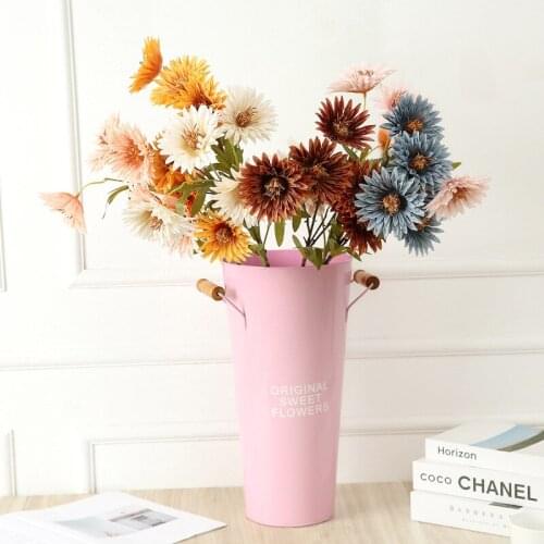 1pc 6 heads autumn daisy artificial flower branch home decoration Floral ornaments wedding party layout fake flowers