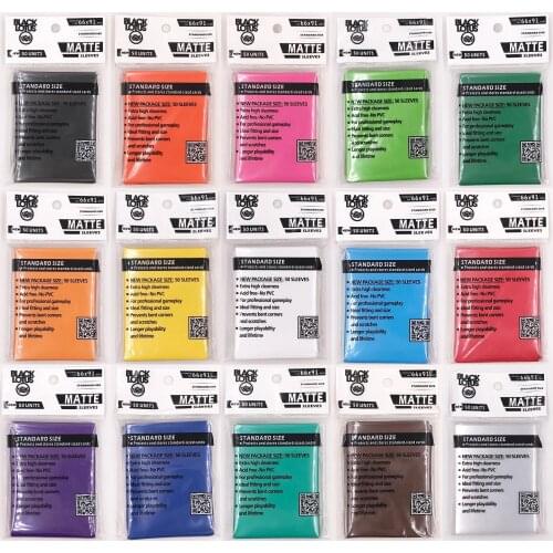 100 PCS/LOT White Matte Board Games Card Sleeves,Trading Cards Protector for Cards Shield Magical Card Cover PKM/YGO 66x91mm