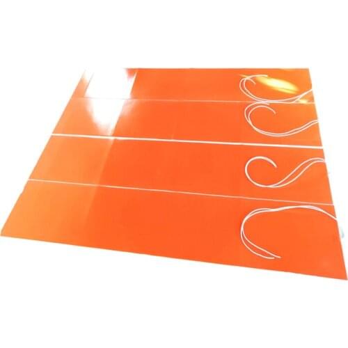 220V 3400W 380*2050*1.5mm silicone band heater for machine 1000mm lead wire