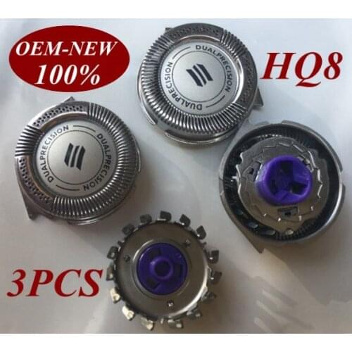 3Pcs HQ8 Replacement Head razor blade for Norelco Philips Shaver HQ7240XL HQ7183XL HQ7110XL HQ7115XL HQ7120XL HQ7145XL HQ7140XL