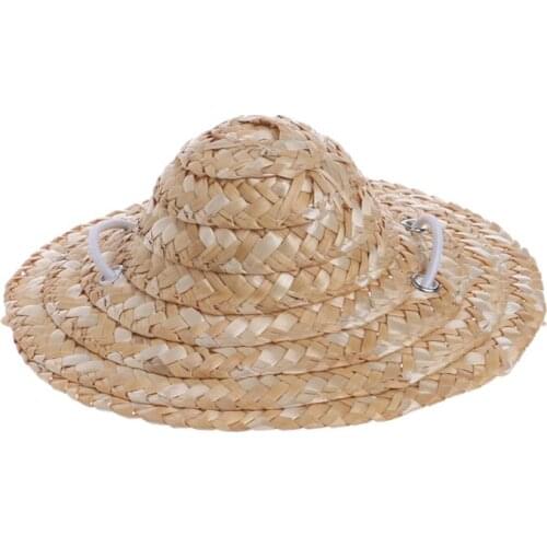 594C Hawaiian Style Pet Sombrero Hat Dog Cat Hat Small/Large Diameter 14cm 16cm