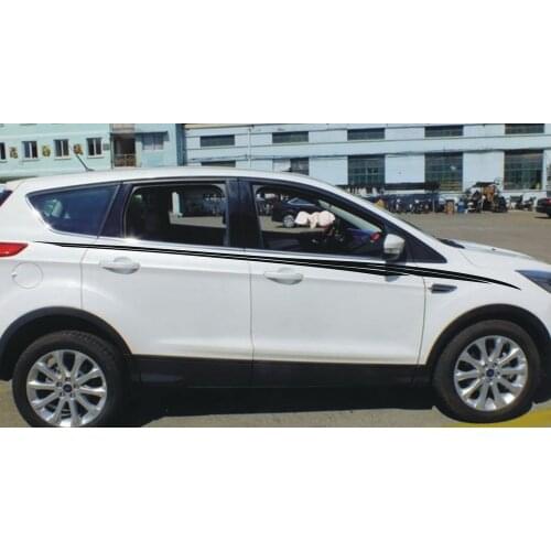 Car Decals Pinstripes Racing 124'' for SUV KUGA Vinyl Side Upper Door sticker CB191