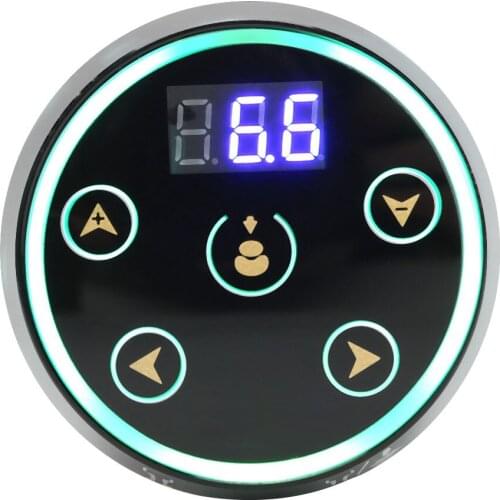 Professional Tattoo Power Supply with Power Adapter for Tattoo Machine 100-240V LCD Display Six Gear Control Dual Mode Switching