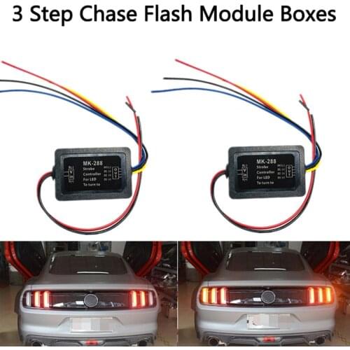 Chase Flash Module Box For Automobile Turn Signal Lamp, 3-step Sequence, 2v Chassis Controller For General Automobile Turn Sign