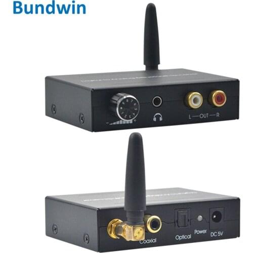 192kHz Bluetooth DAC Converter Digital Optical Coaxial to RCA 3.5mm Analog Audio Converter with Bluetooth Receiver