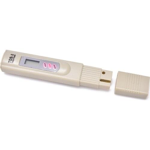 Digital LCD Water Quality Testing Pen Purity Filter TDS Meter Tester 0-9990 PPM Temp Portable 142*23* 13mm