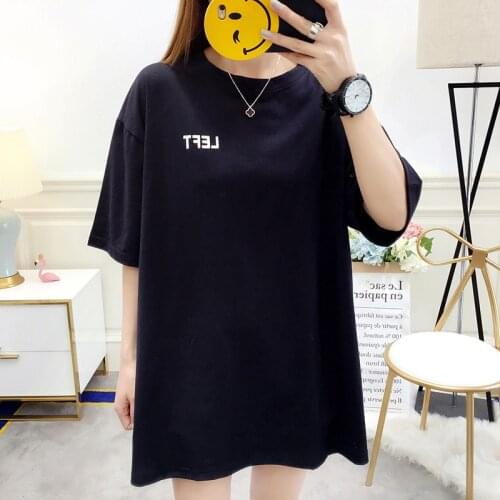 Women 4XL 5XL 6XL 7XL 8XL150kg Cotton tee Shirt Letter print tshirt Shirt Femme Summer Loose Tee Plus Size Tops for Women